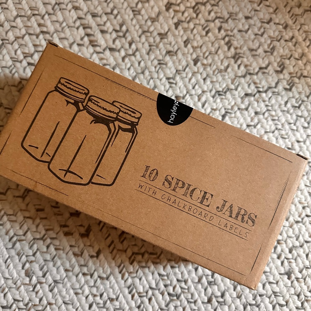 Holylux 10 Spice Jars with Chalkboard Labels